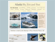 Tablet Screenshot of alaskabyseaandstar.com